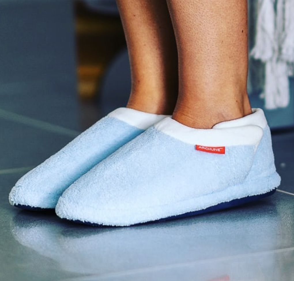 ARCHLINE Orthotic Slippers Closed Scuffs Pain Relief Moccasins - Sky Blue - EUR 43 Tristar Online