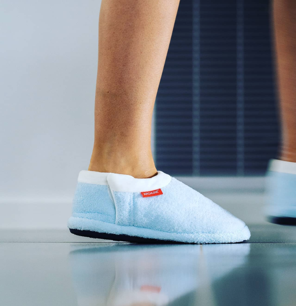 ARCHLINE Orthotic Slippers Closed Scuffs Pain Relief Moccasins - Sky Blue - EUR 43 Tristar Online