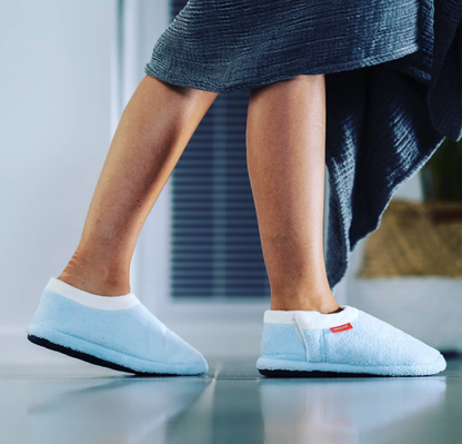 ARCHLINE Orthotic Slippers Closed Scuffs Pain Relief Moccasins - Sky Blue - EUR 43 Tristar Online