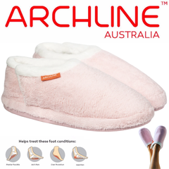 ARCHLINE Orthotic Slippers Closed Scuffs Pain Relief Moccasins - Pink - EUR 40 Tristar Online