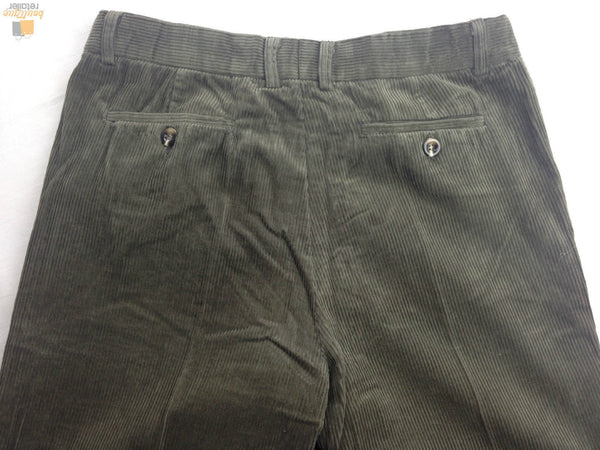 MENS CORDUROY PANTS Trousers Cords Casual STRETCH COTTON Size 32""-44"" Adjustable - Olive (89) - 97 (38"") Tristar Online