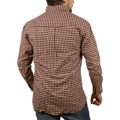 Mens FLANNELETTE SHIRT Check 100% COTTON Flannel Vintage Long Sleeve - 97 (Full Placket) - XL Tristar Online