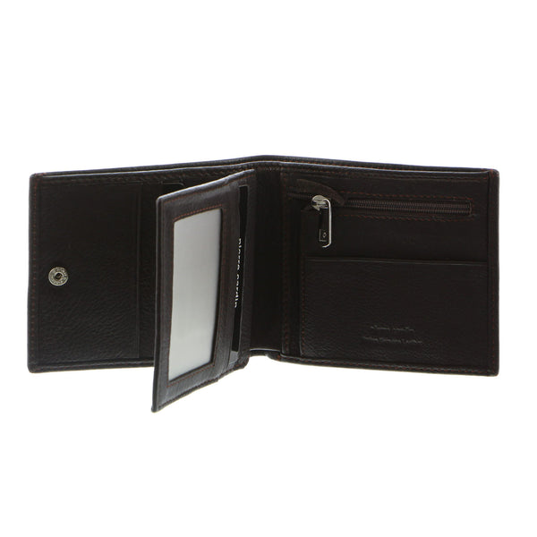 Pierre Cardin Mens Tri Fold Leather Wallet w/ RFID Protection - Brown Tristar Online