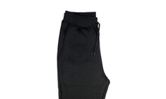Mens Skinny Track Pants Joggers Trousers Gym Casual Sweat Cuffed Slim Trackies Fleece - Black - 3XL Tristar Online