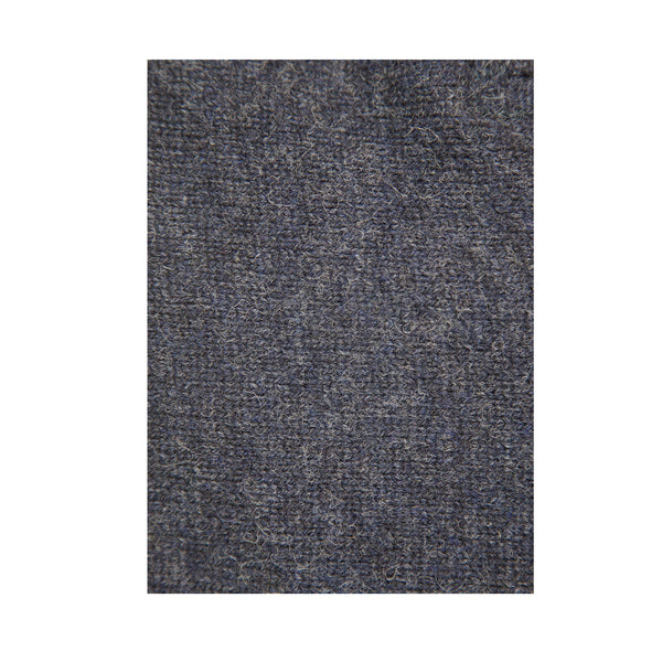 100% SHETLAND WOOL Half Zip Up Knit JUMPER Pullover Mens Sweater Knitted - Denim Blue (45) - XXL Tristar Online