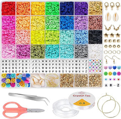 28 Colors 6380pcs 6mm Flat Round Heishi Polymer Clay Jewelry Making Kit Bead Smiley Face Beads Set Tristar Online