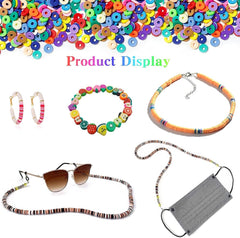 7860pcs 28 Colors 6mm Flat Round Ceramics Polymer Clay Bead Alphabet Beads Jewelry Making Kit Tristar Online