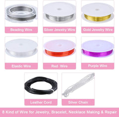4-layer 2880Pcs Beads Charms Findings Beading Wire Kit For DIY Bracelets Necklace Earrings Deluxe Jewelry Making Supplies Kit Tristar Online