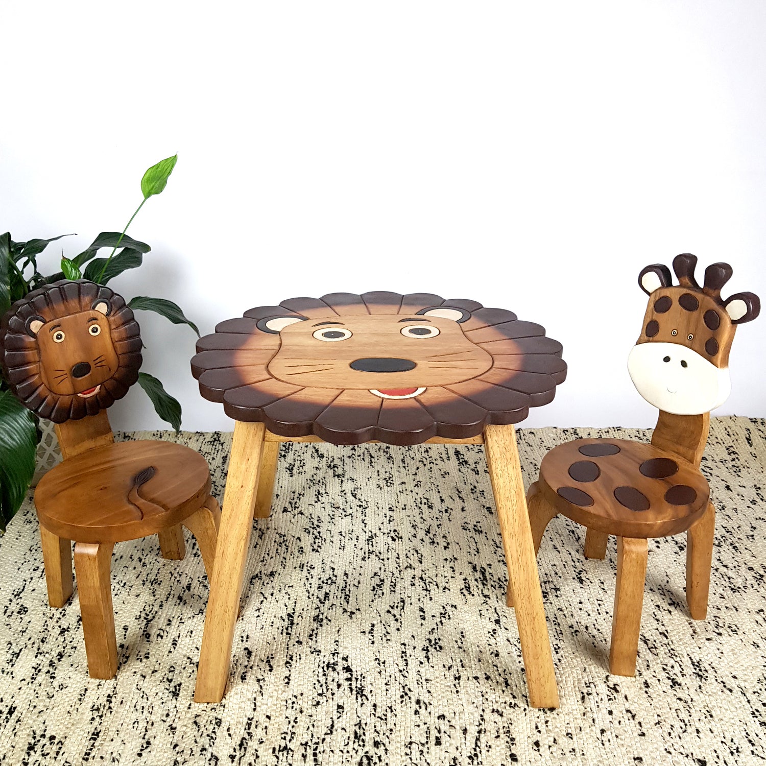 Lion Table + 2 Chairs Set Tristar Online
