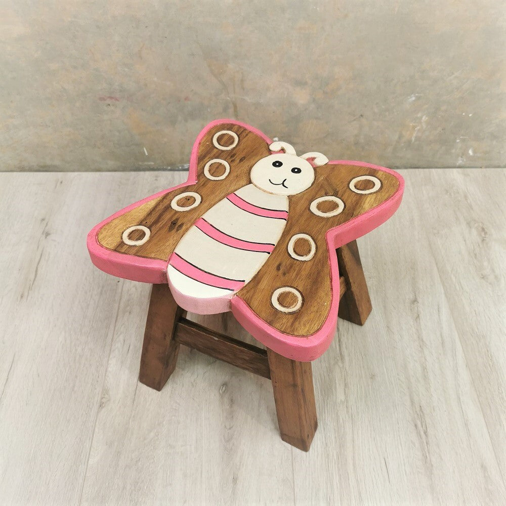 Kids Wooden Stool Butterfly Tristar Online