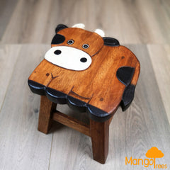 Kids Wooden Stool Cow Tristar Online