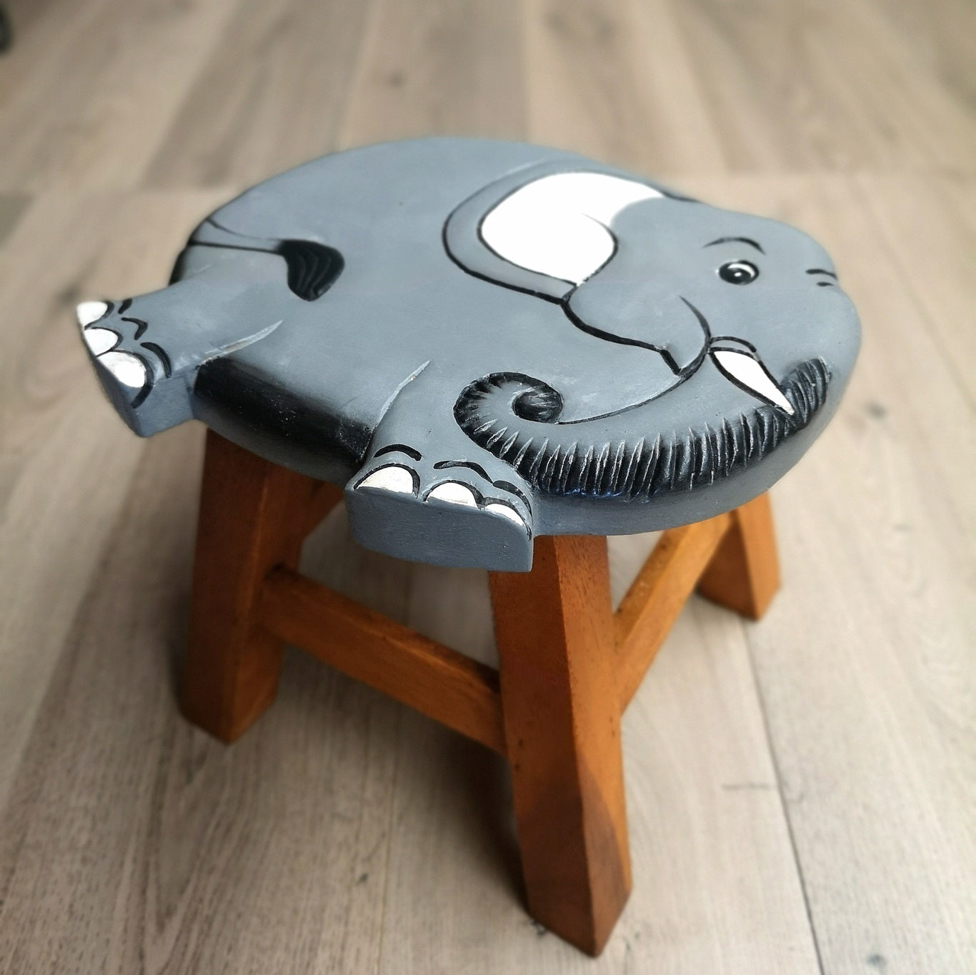 Kids Wooden Stool Elephant Tristar Online