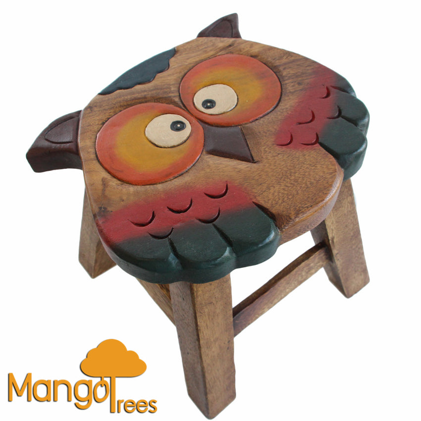 Kids Wooden Stool Owl Tristar Online