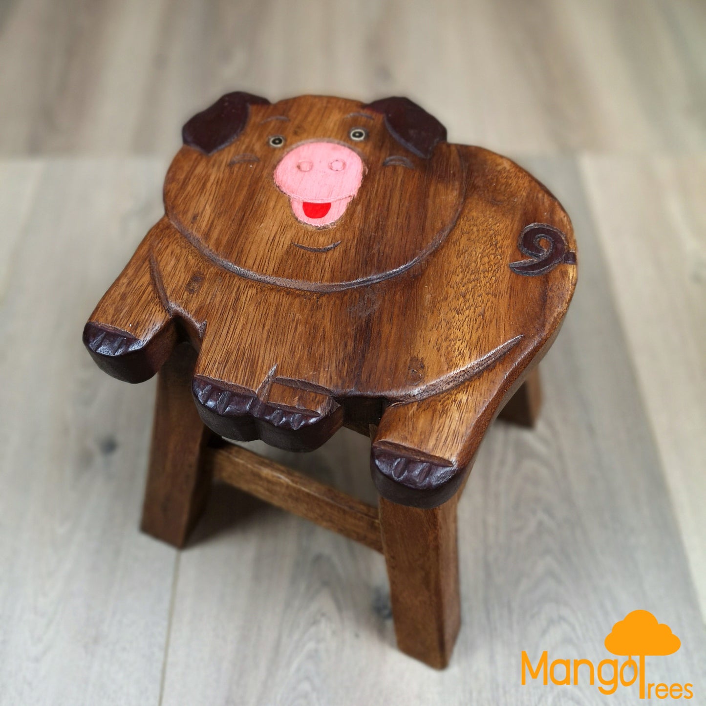 Kids Wooden Stool Pig Tristar Online