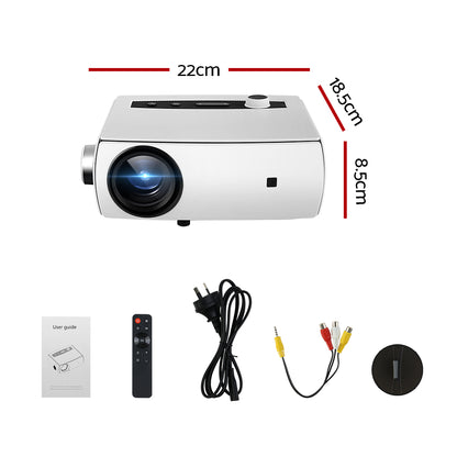 Devanti Mini Video Projector Wifi USB HDMI Portable HD 1080P Home Movie Tristar Online
