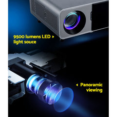 Devanti Portable Wifi Video Projector 4K 2.4G/5G Home Theater HDMI 1080P Tristar Online