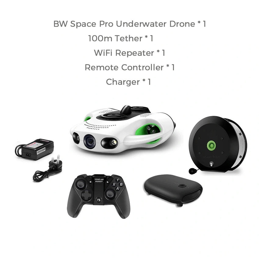 Youcan Robot BW Space Pro Underwater Drone Set with 4K UHD Camera APP Remote Control for Real Time Viewing Youcan