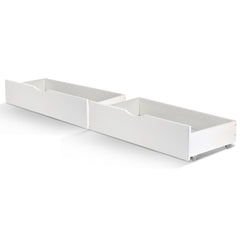 Artiss 2x Bed Frame Storage Drawers Trundle White Tristar Online