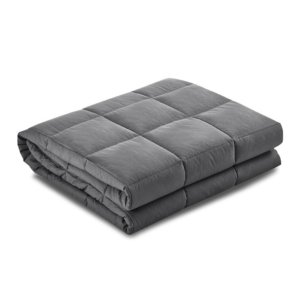 Weighted Blanket Kids 2.3KG Heavy Gravity Blankets Microfibre Cover Comfort Calming Deep Relax Better Sleep Grey Tristar Online