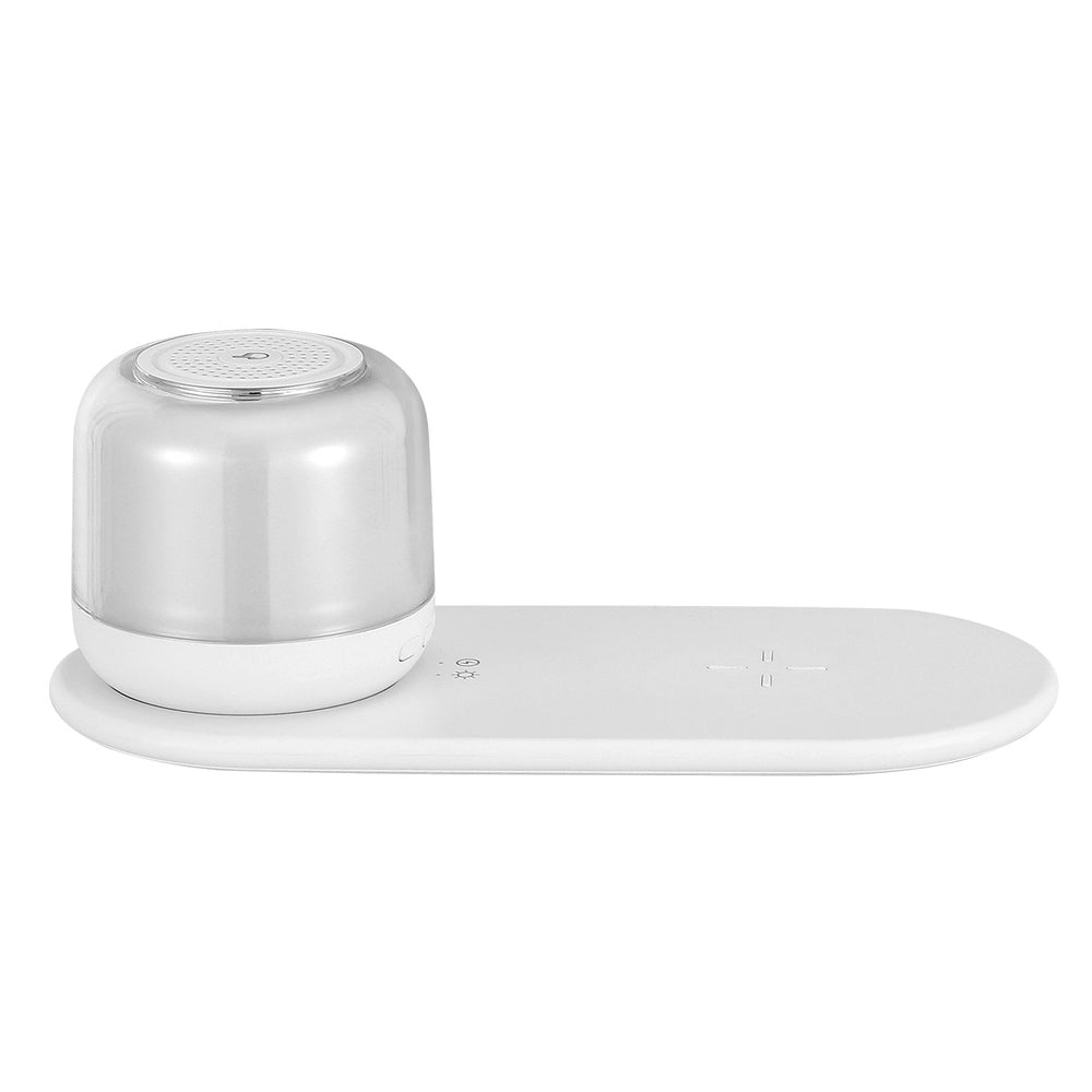 Devanti 3 in 1 Wireless Charger 15W Fast Charging RGB Light Bluetooth Speaker for Phone Tristar Online
