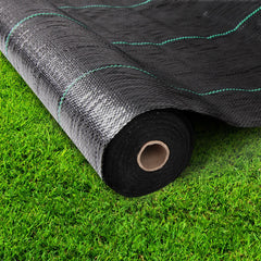 Instahut 0.915m x 50m Weedmat Weed Control Mat Woven Fabric Gardening Plant Tristar Online