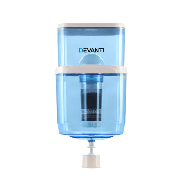 Devanti 22L Water Cooler Dispenser Purifier Filter Bottle Container 6 Stage Filtration Tristar Online