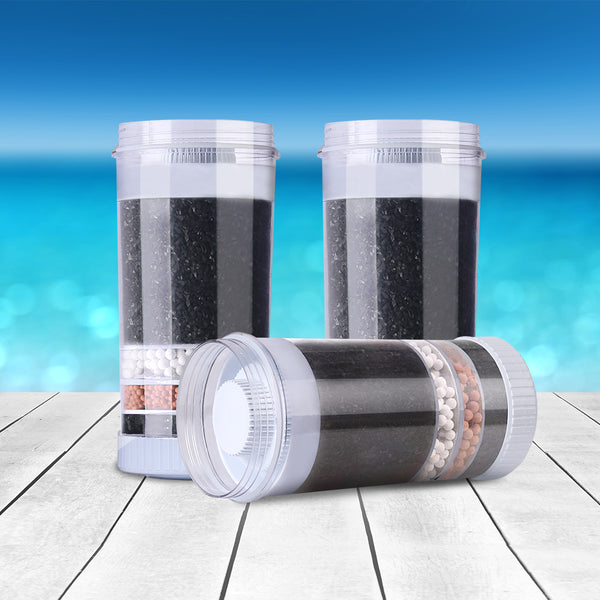 Devanti Water Cooler Dispenser Tap Water Filter Purifier 6-Stage Filtration Carbon Mineral Cartridge Pack of 3 Tristar Online