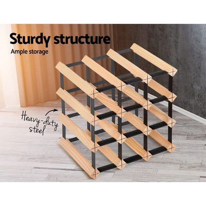 Artiss Wine Rack 12 Bottle Tristar Online