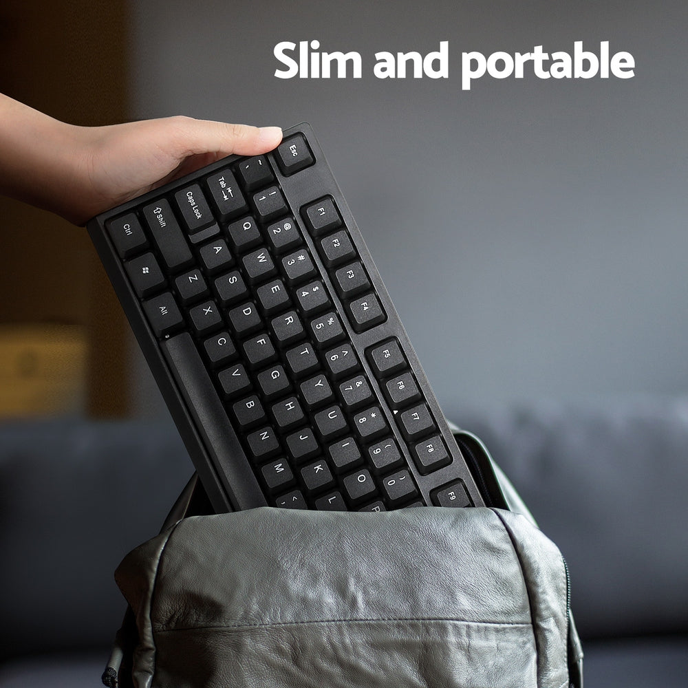 Wireless Keyboard and Mouse Combo Bluetooth Set for PC Laptop Phone Tablet 104 Keys Black Tristar Online