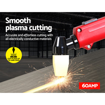 Giantz 60Amp Inverter Welder Plasma Cutter Gas DC iGBT Welding Machine Portable Tristar Online