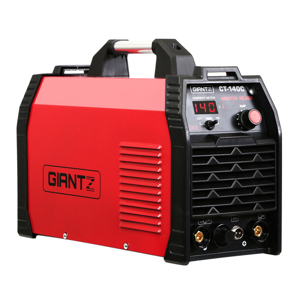 Giantz 140Amp Inverter Welder Plasma Cutter Gas DC iGBT Portable Welding Machine Tristar Online