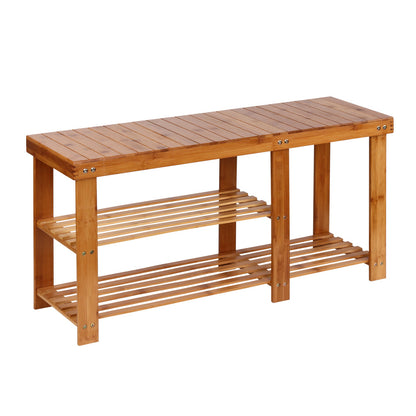 Artiss Bamboo Shoe Rack Bench Tristar Online