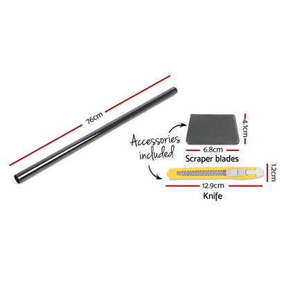 Giantz Window Tint Film Black Commercial Car Auto House Glass 76cm X 7m VLT 5% Tristar Online