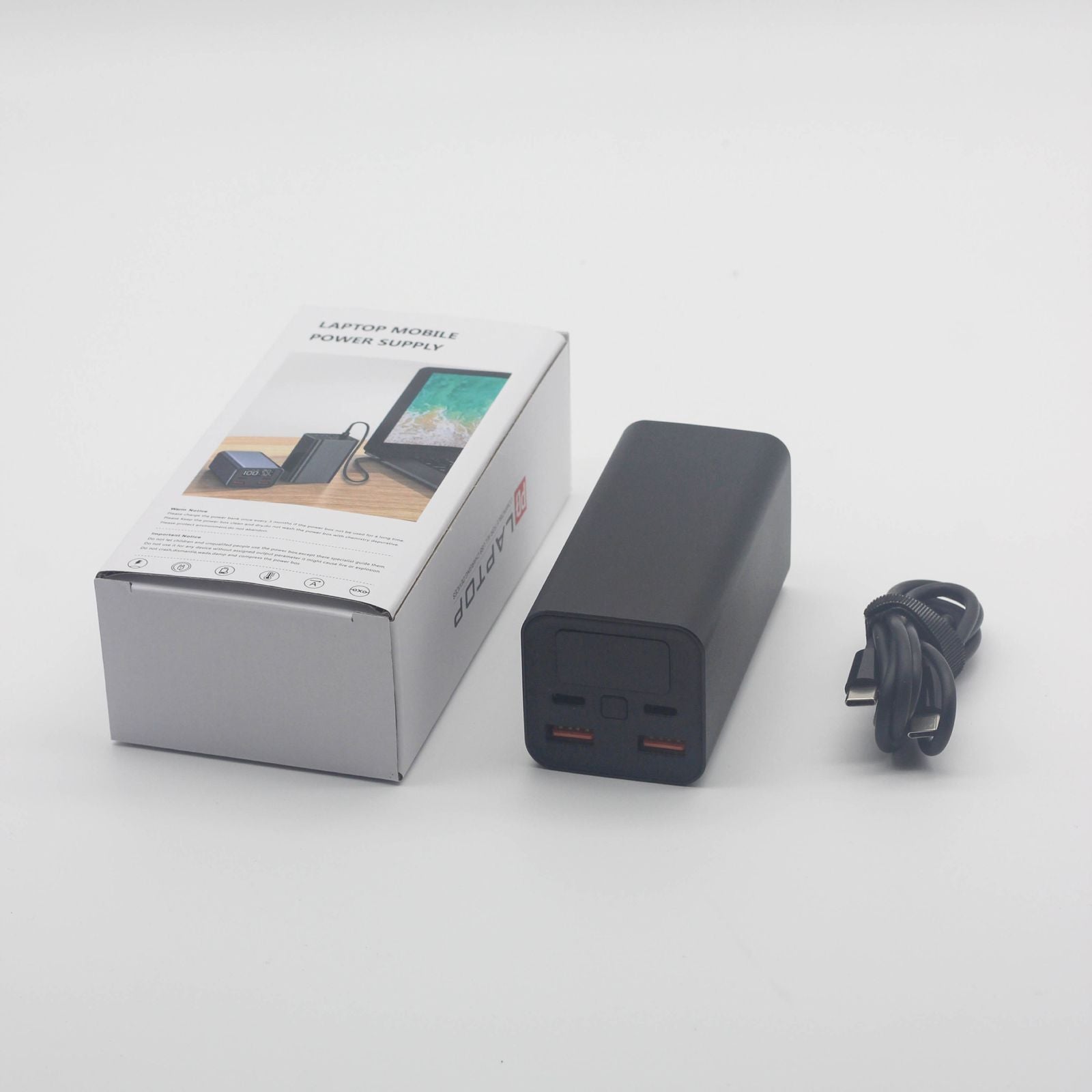 Trion 65W IS-LP01 20000mAh Power Bank with Digital Display, Dual USB & Type C Connectivity Trion