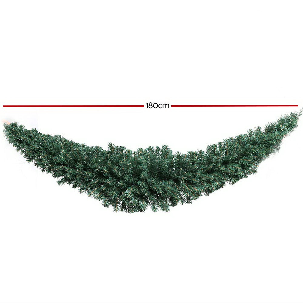 Jingle Jollys Christmas Garland 1.8M Xmas Tree Decoration Green Tristar Online