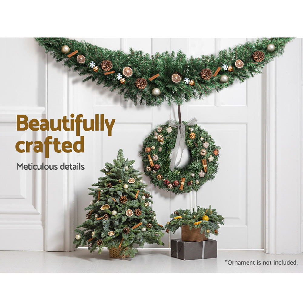 Jingle Jollys Christmas Garland 1.8M Xmas Tree Decoration Green Tristar Online