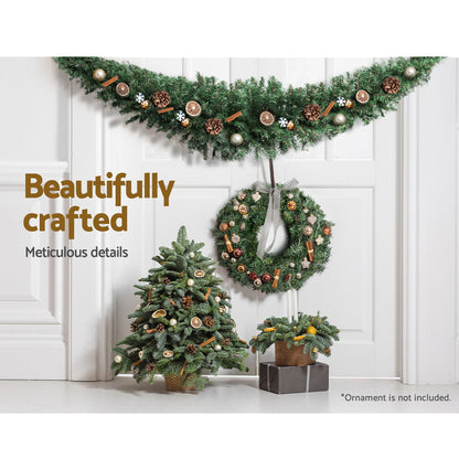 Jingle Jollys Christmas Garland 1.8M Xmas Tree Decoration Green Tristar Online