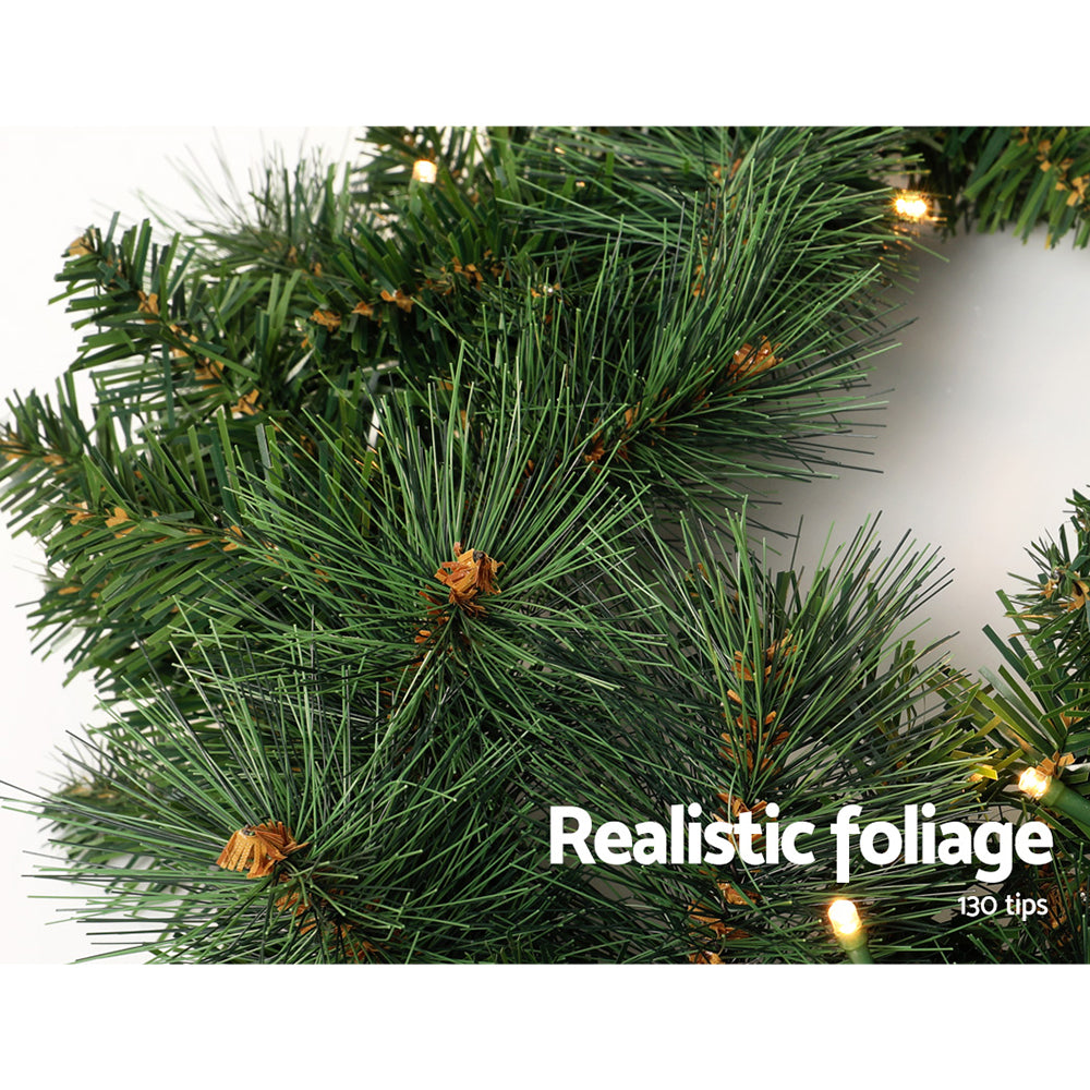 Jingle Jollys 1.8M Christmas Garland with Pre-lit LED Lights Xmas Tree Decor Tristar Online