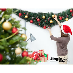 Jingle Jollys Christmas Garland 2.1M Xmas Tree Decoration Green Tristar Online