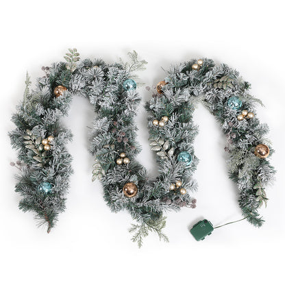 Jingle Jollys 2.7M Pre-Lit Christmas Garland with Ornament Light Xmas Tree Decor Tristar Online