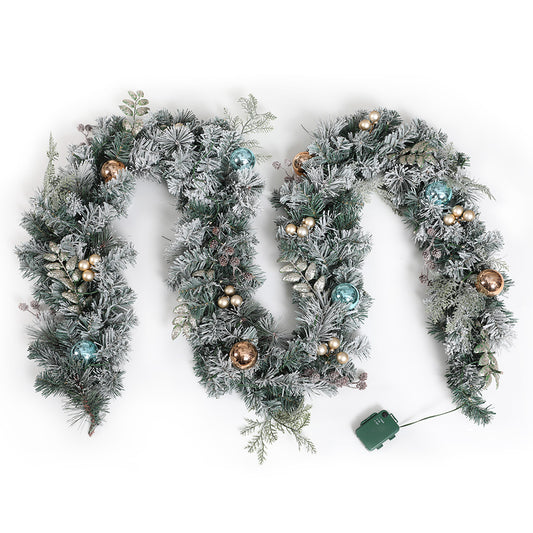 Jingle Jollys 2.7M Pre-Lit Christmas Garland with Ornament Light Xmas Tree Decor Tristar Online