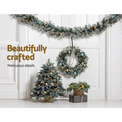 Jingle Jollys 2.7M Pre-Lit Christmas Garland with Ornament Light Xmas Tree Decor Tristar Online
