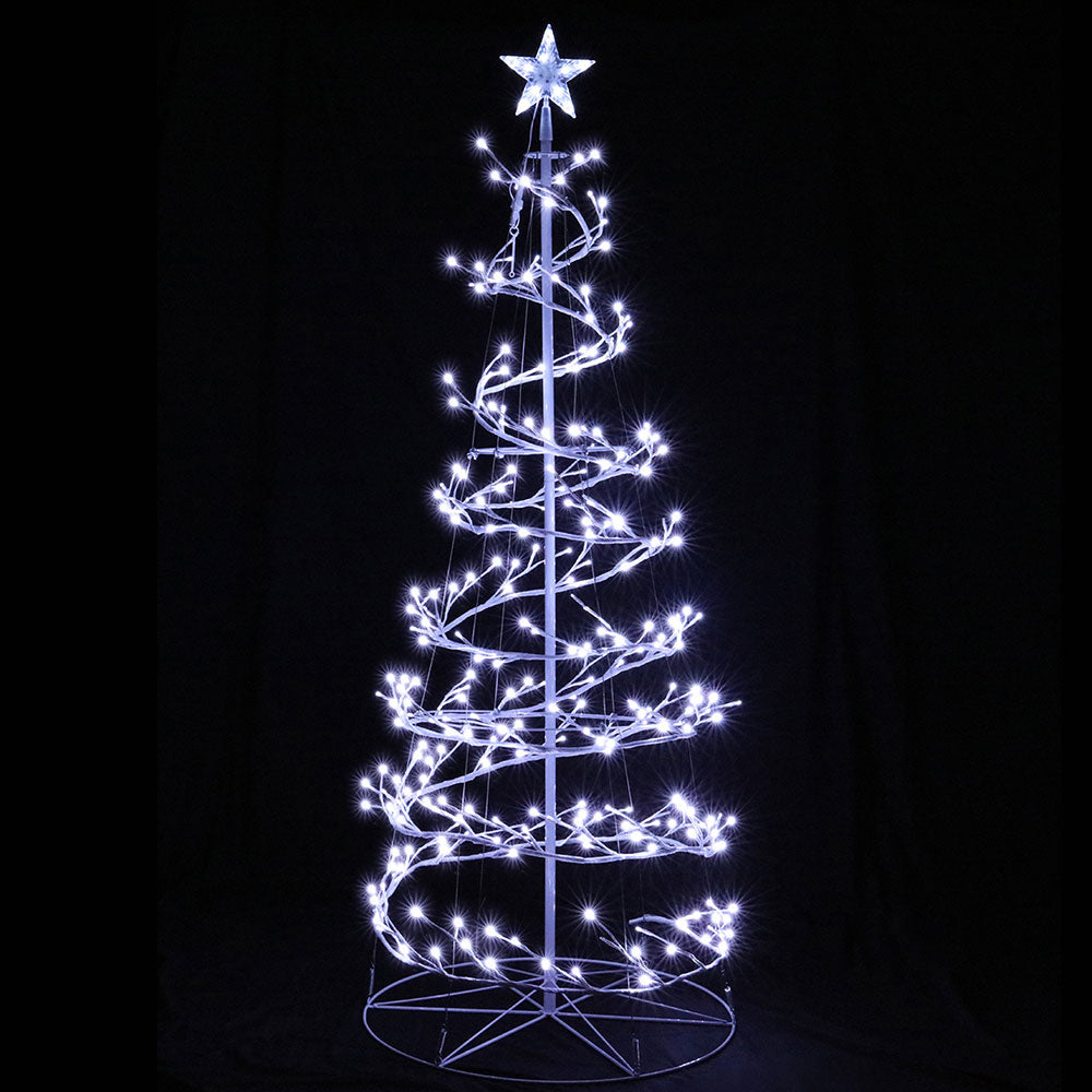 Jingle Jollys Christmas Tree 1.8M 6FT LED Xmas Decoration Cold White Lights Tristar Online