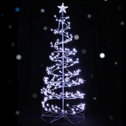 Jingle Jollys Christmas Tree 1.8M 6FT LED Xmas Decoration Cold White Lights Tristar Online