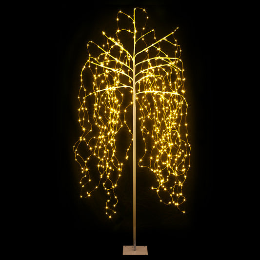 Jingle Jollys 2.1M Solar Christmas Tree 600 LED Trees String Lights Warm White Tristar Online