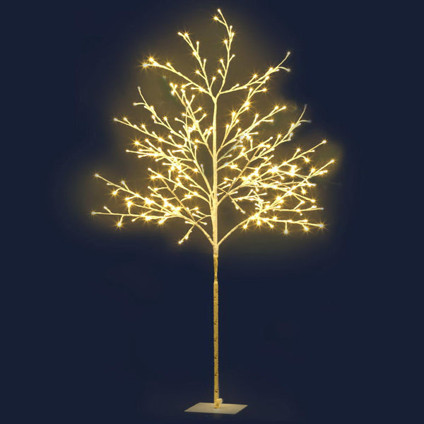 Jingle Jollys 1.5M LED Christmas Branch Tree 304 LED Xmas Warm White Optic Fiber Tristar Online
