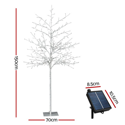 Jingle Jollys Solar Christmas Tree 1.5M 304 LED Trees With Lights Tristar Online