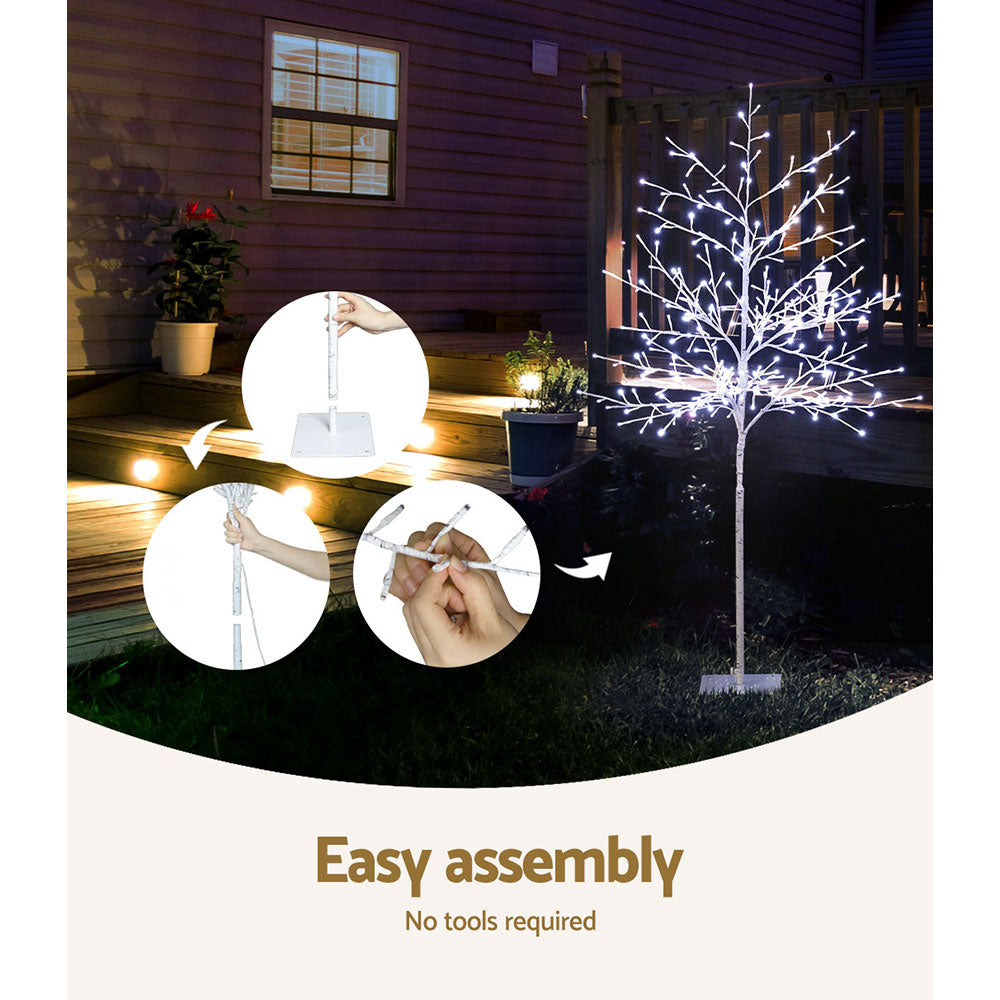 Jingle Jollys Solar Christmas Tree 1.5M 304 LED Trees With Lights Tristar Online