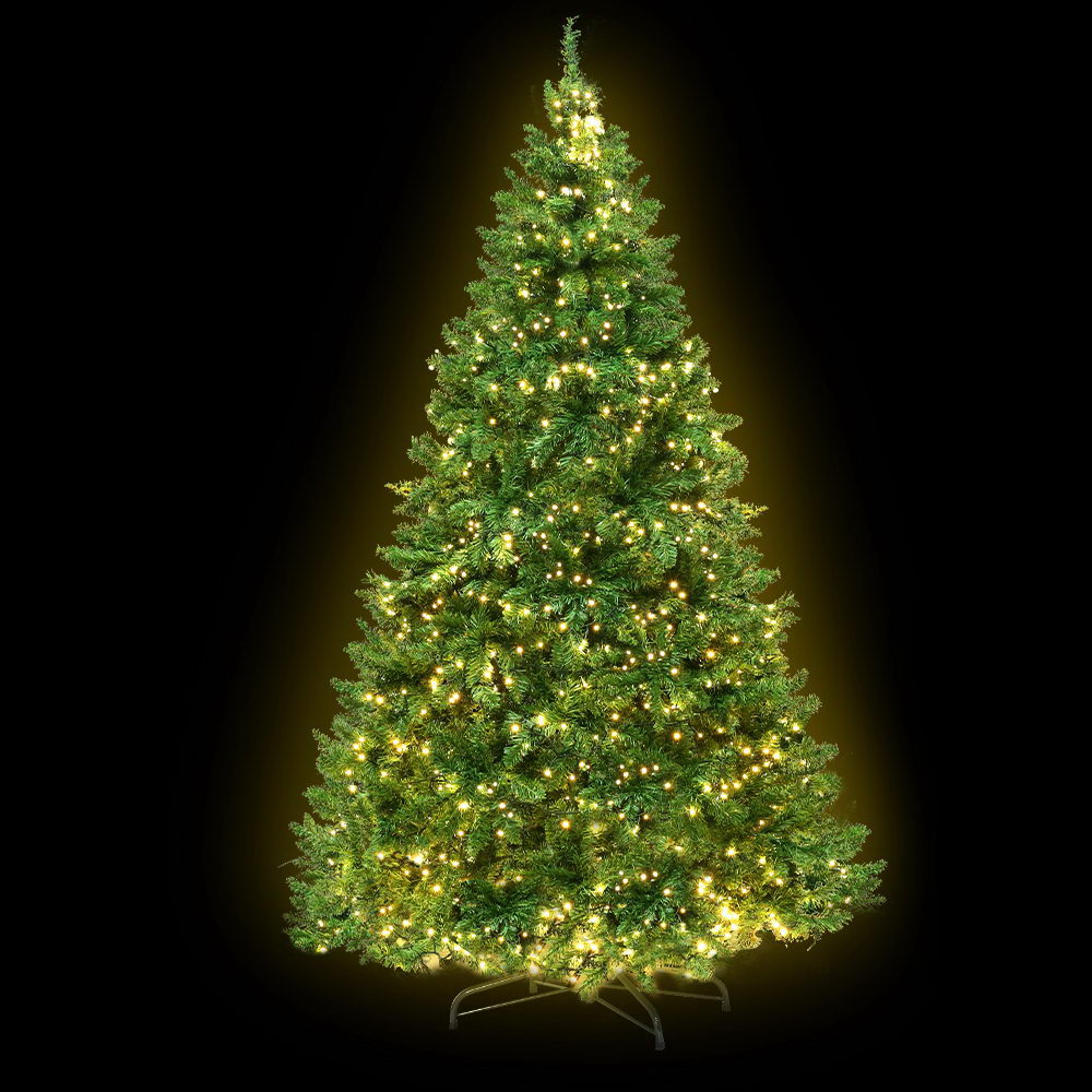 Jingle Jollys Christmas Tree 1.8M With 874 LED Lights Warm White Green Tristar Online