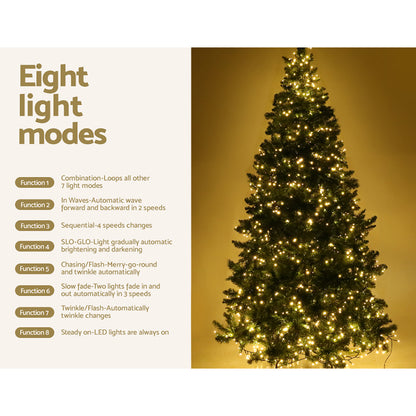 Jingle Jollys Christmas Tree 1.8M With 874 LED Lights Warm White Green Tristar Online